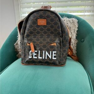 Celine Brown Monogram Backpack